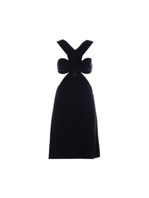 Givenchy Givenchy Women Cut-Out Satin Dress In Crepe Satin With Rhinestone Detail