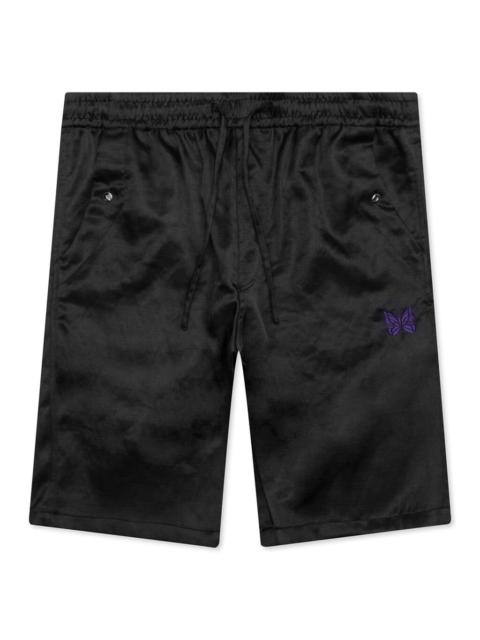 NEEDLES STRING COWBOY SHORT POLY SLUB SATEEN - BLACK