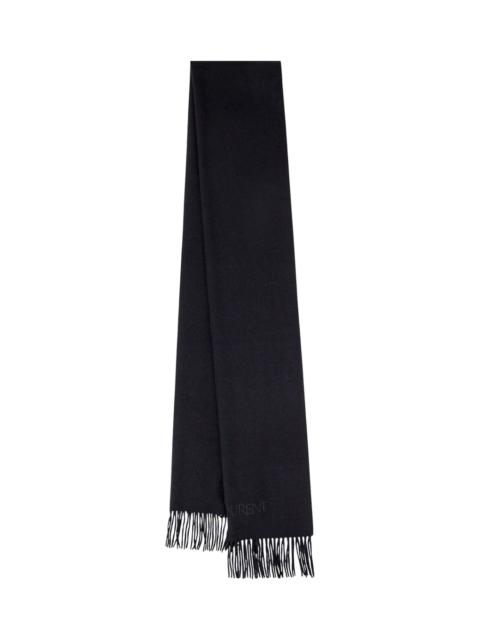 SAINT LAURENT Scarf In Black Cashmere