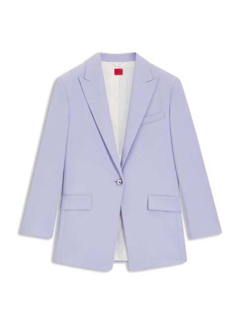 HUGO RELAXED-FIT BLAZER IN STRETCH FABRIC