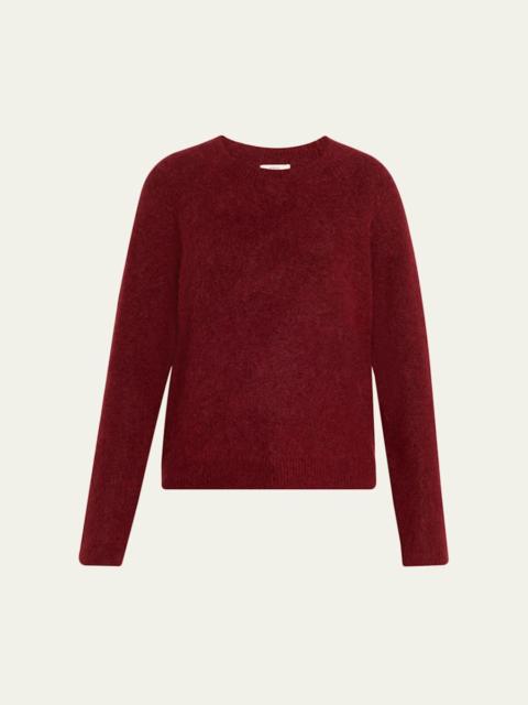 Vince Brushed Alpaca-Blend Crewneck Sweater