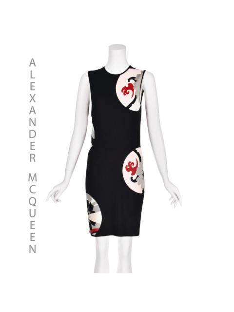 Alexander McQueen Kansai Floral Print Body Con Dress 