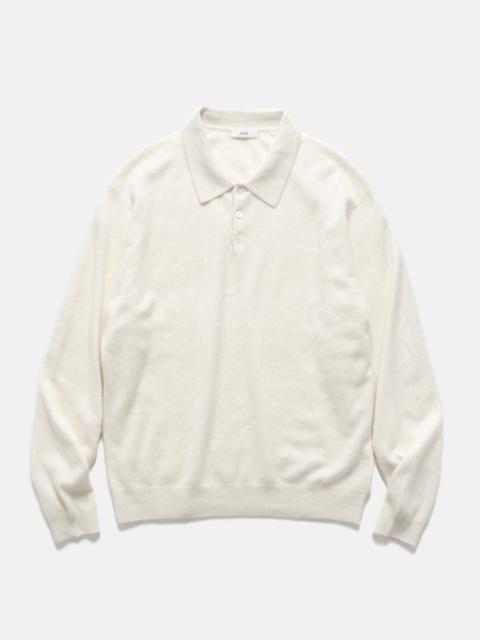 ATON Polo Sweater Baby Cashmere Off White