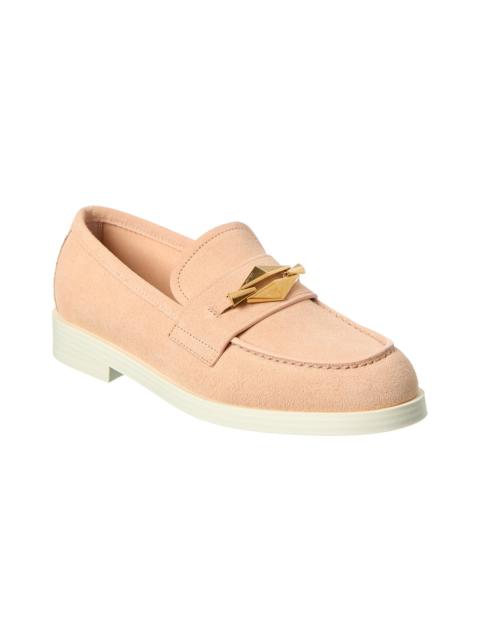 JIMMY CHOO Jimmy Choo Maddie Diamond Suede Loafer