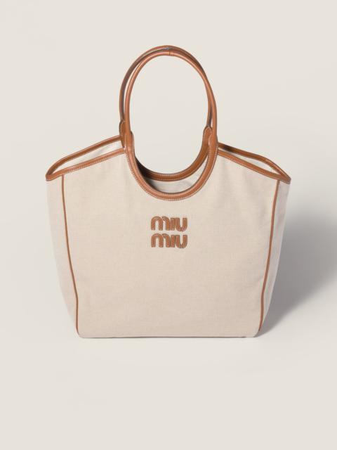 Miu Miu Ivy canvas and leather bag