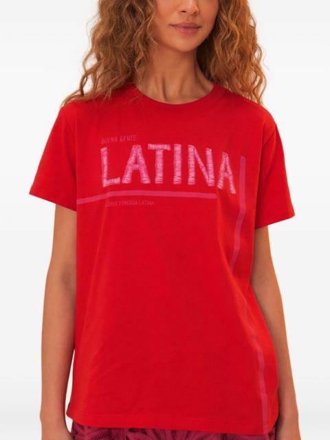FARM RIO embroidered T-shirt