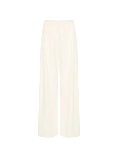 ST. AGNI Pleat Loop Pants in Ivory