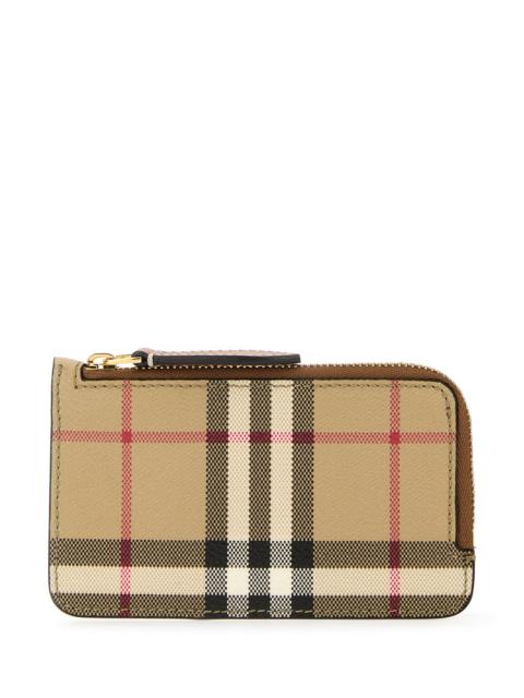Burberry Printed e-canvas card holder