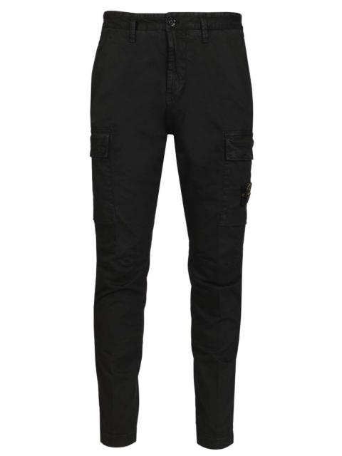 Stone Island Stone Island Men Cargo Trousers In Broken Cotton Twill