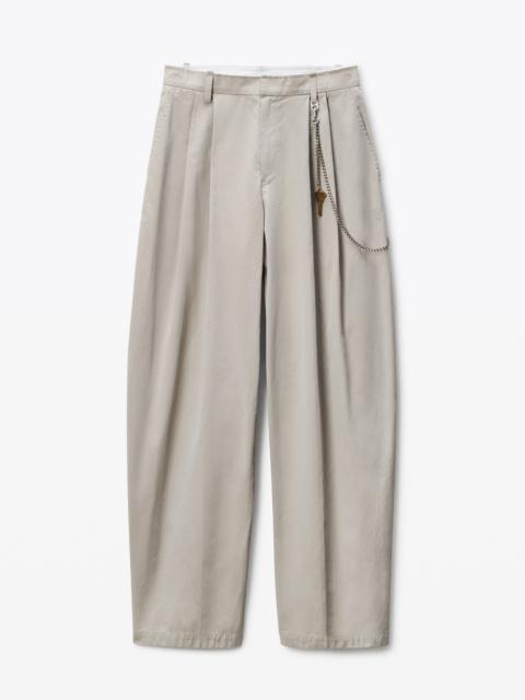 Alexander Wang Grey Cotton-Blend Balloon-Leg Pants
