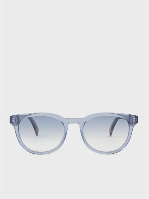 Paul Smith Transparent Blue 'Macklin' Sunglasses