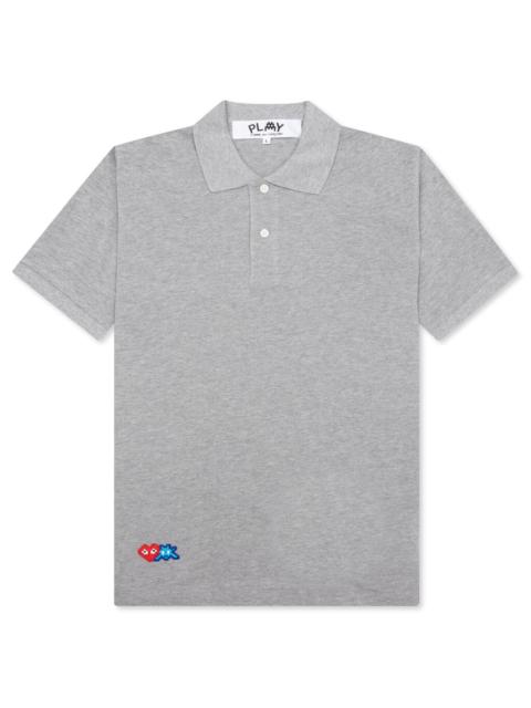Comme des Garçons PLAY COMME DES GARCONS PLAY X THE ARTIST INVADER POLO - GREY