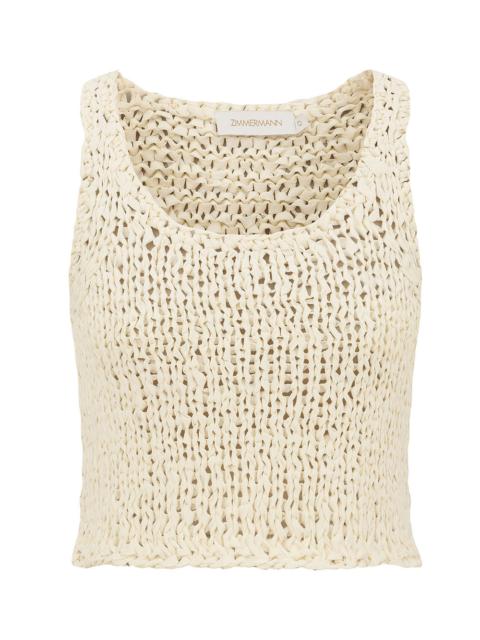 Zimmermann LUNA RIBBON KNIT TANK