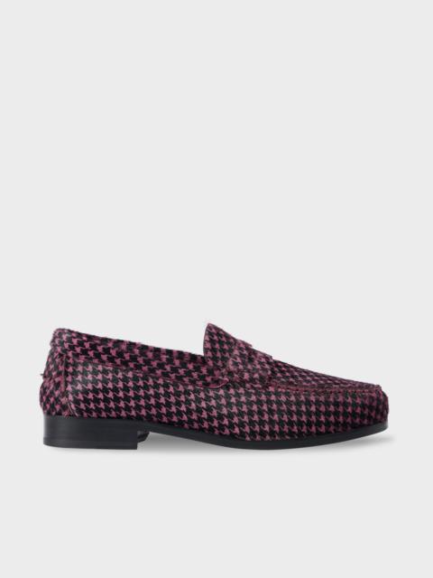 Paul Smith Purple Houndstooth 'Lido' Loafers