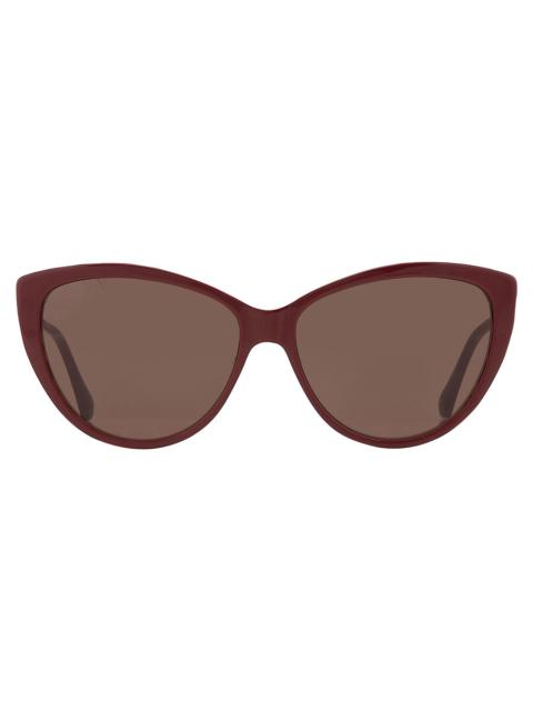 JIMMY CHOO Jimmy Choo Brown Cat Eye Ladies Sunglasses RYM/S 01GR/70 60