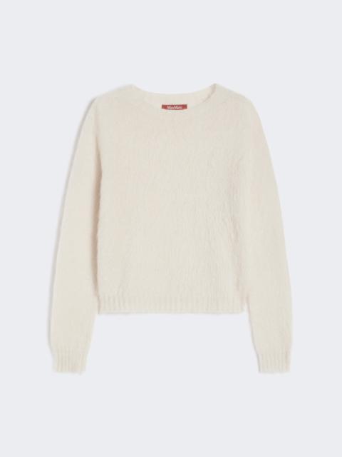 Max Mara ACETO Crewneck sweater in mohair blend yarn