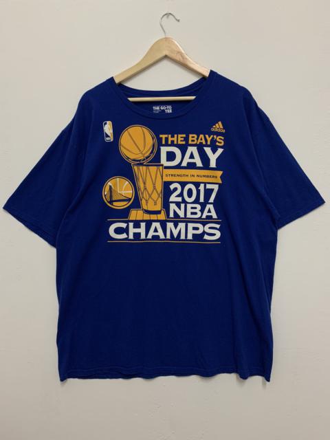 adidas Adidas NBA 2017 T-shirt Blue Double Extra Large