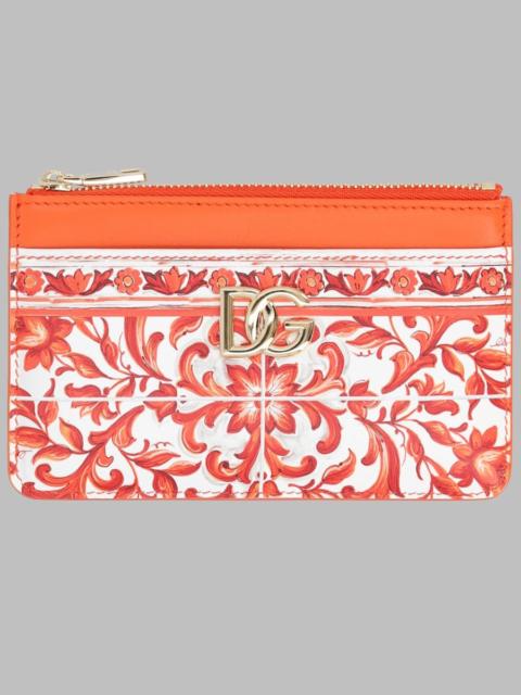 Dolce & Gabbana Dolce & Gabbana Women Portacarte In Vitello Stampa Maiolica