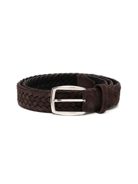 Brioni NUBUCK BRAIDED BELT
