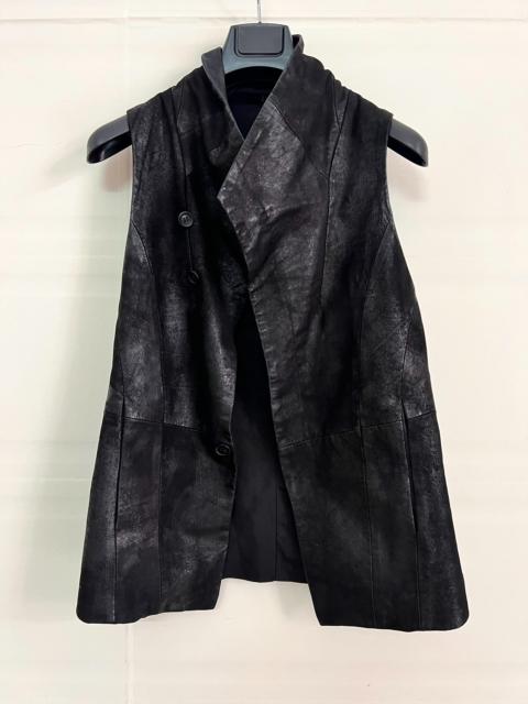 Julius Julius_7 Distressed Lamb Leather Vest