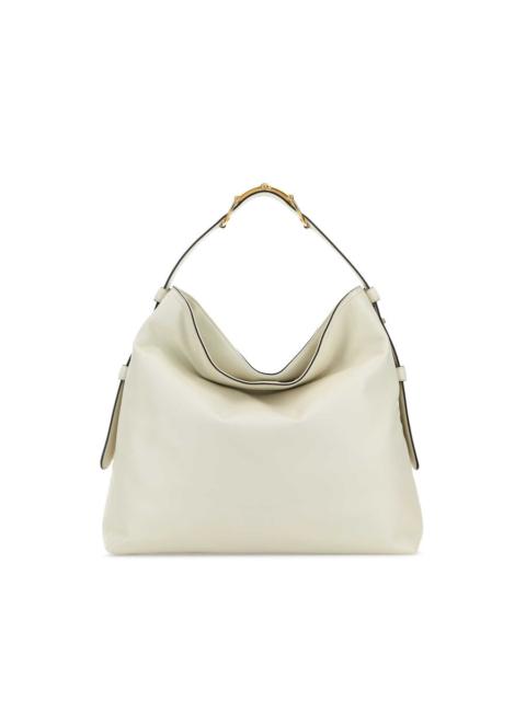 GUCCI Gucci White Leather Large Gucci Beatrix Shopping Bag