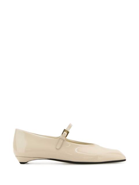 Prada Prada Women Ivory Leather Ballerinas