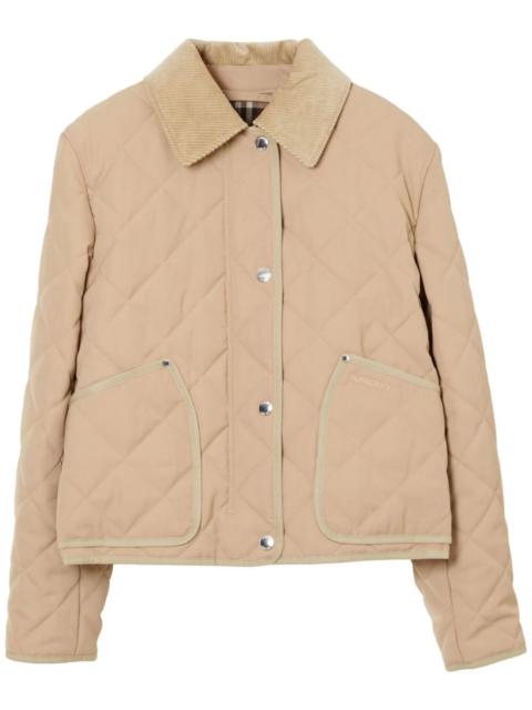 BURBERRY LONDON ENGLAND QUILTED CROP JACKET