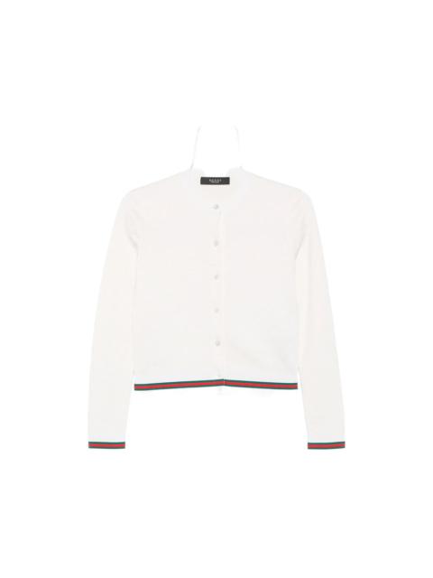 GUCCI Gucci White Knitwear - Cardigans Women