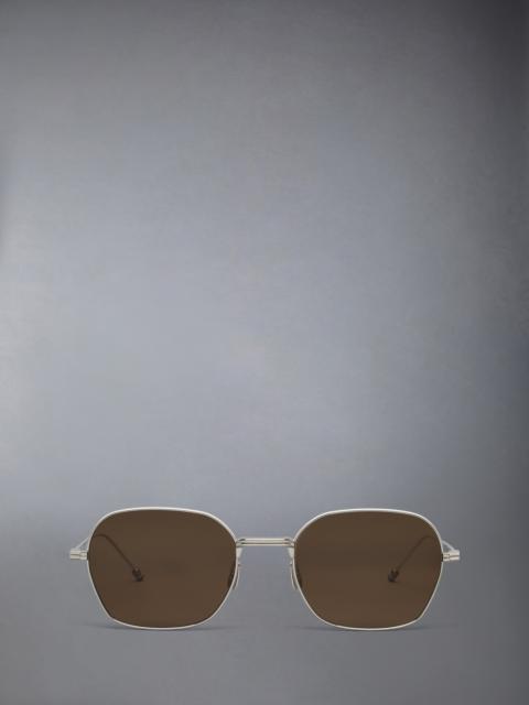 Thom Browne TITANIUM RECTANGULAR SUNGLASSES