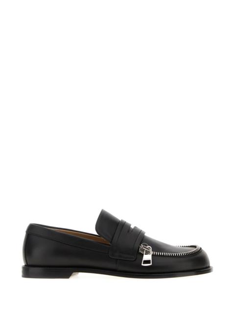JW Anderson Black leather Biker loafers