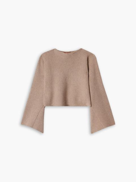 Altuzarra Trip cropped ribbed merino wool and cashmere-blend sweater