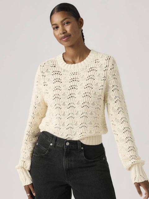 Levi's HOPE LONG-SLEEVE CROCHET PULLOVER