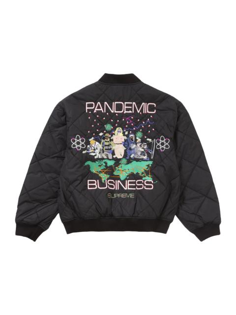 Supreme Supreme AOI Quilted Work Jacket Black