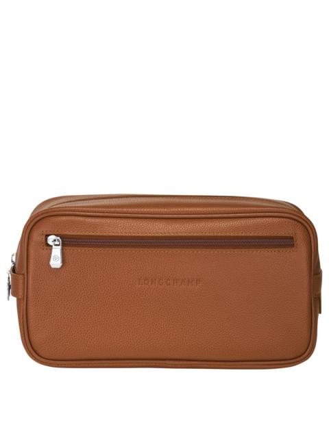 Longchamp Le Foulonné Toiletry case Caramel - Leather