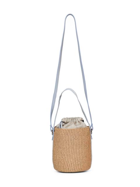 Chloé Chloé Women Greyish Blue Woody Small Basket Bag