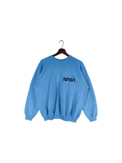 Other Designers Vintage 80s Nasa Spellout Embroidered Sweatshirt Made in USA