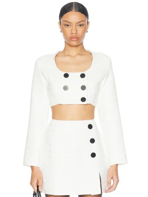 MATTHEW BRUCH Apron Double Breasted Top