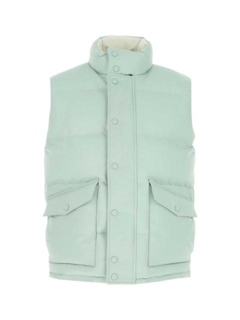 Alexander McQueen Alexander Mcqueen Men Sea Green Polyester Sleeveless Padded Jacket