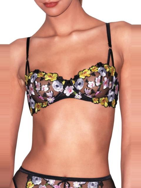 Fleur du Mal Fleur Du Mal Eden Balconette Bra in Black at Nordstrom