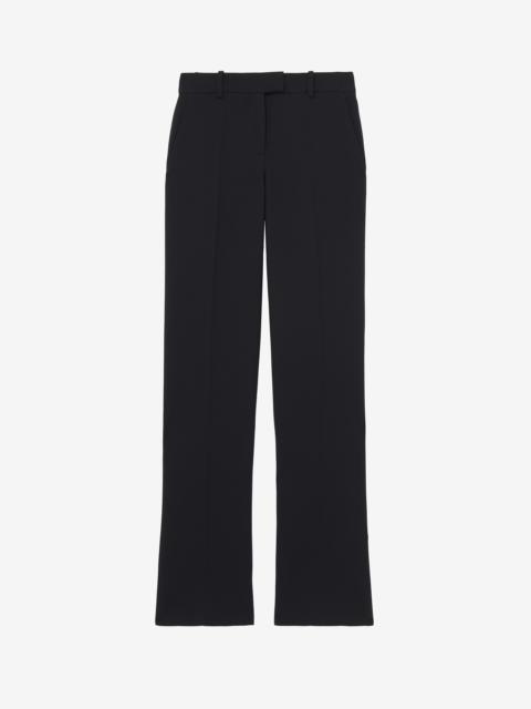 Alexander McQueen Wool Silk Tailored Trousers