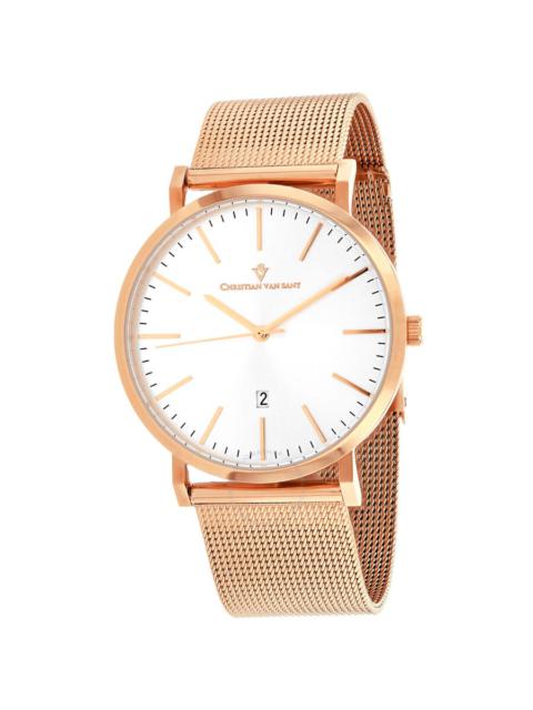 Other Designers Christian Van Sant Paradigm Quartz Silver Dial Men's Watch CV4322