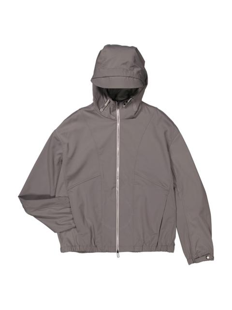 EMPORIO ARMANI Emporio Armani Men's Grey Zip-up Hooded Shell Jacket