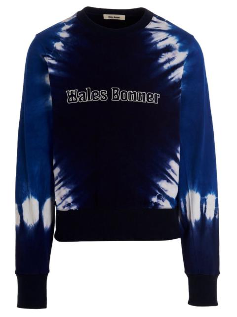 Wales Bonner Men Logo Embroidery Tie Dye Sweatshirt