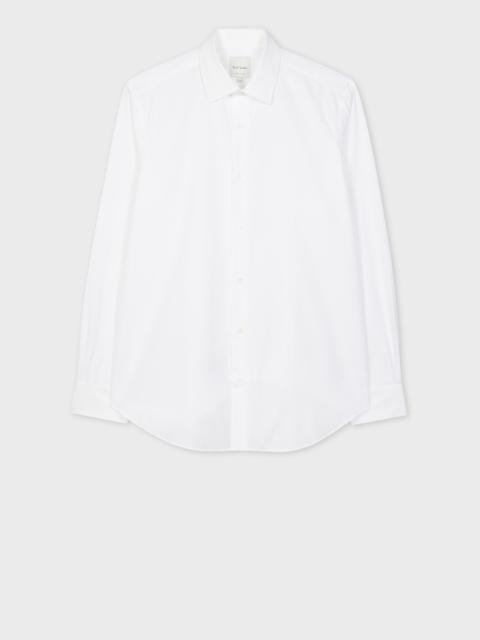 Paul Smith Tailored-Fit White End-On-End Cotton Shirt