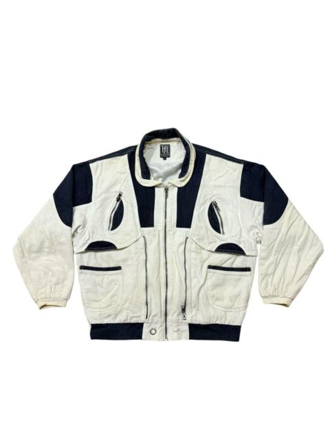 Other Designers Japanese Brand - Vintage 47Ronin Double Zipper Denim Bomber Jacket