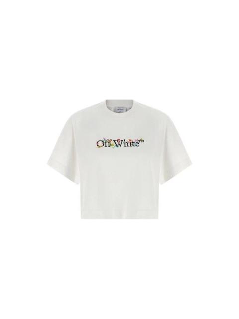 Off-White OFF-WHITE White Bookish Glowing Flower T-shirt New & Authent