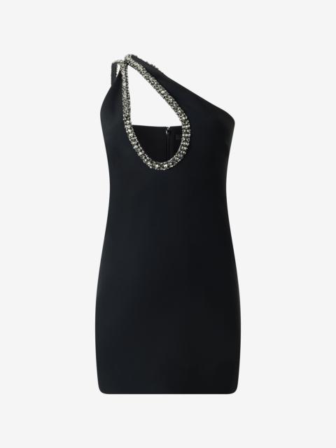 Roberto Cavalli Mini Dress With Bejeweled Neckline