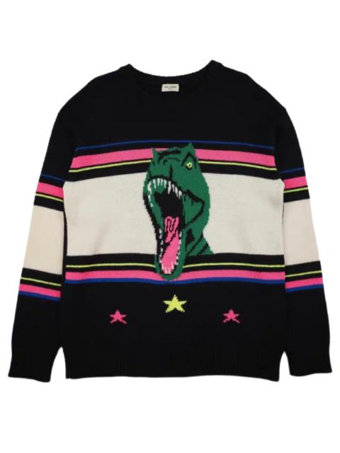 SAINT LAURENT SLP 16SS T-Rex Pink Runway Sweater
