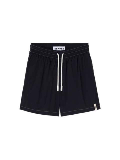drawstring swim shorts