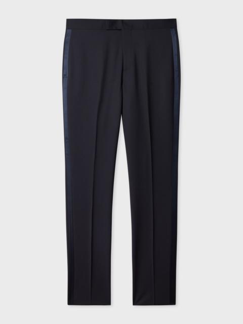 Paul Smith Tailored-Fit Navy Wool-Mohair Evening Trousers